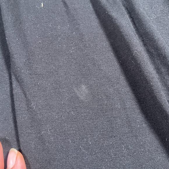 Quince Womens Large Tencel Jersey Fit & Flare Dress Black Basic Sleeveless - Picture 8 of 13